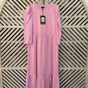 Who What Wear midi dress in lavender. Pretty and comfortable! Versatile!